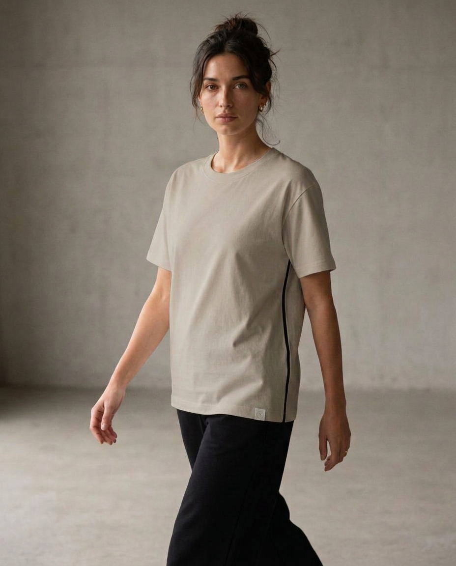 SHIFT Ribbed Everyday Tank in Stone